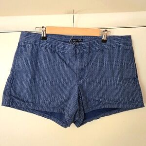 Gap Hadley 100% Cotton Blue Print Shorts Size 16
